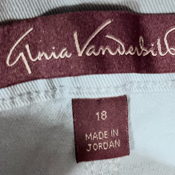 Gloria Vanderbilt Amanda Womens 18W Lt Blue Classic Fit Tapered Leg Stretch Jean - Picture 5 of 5